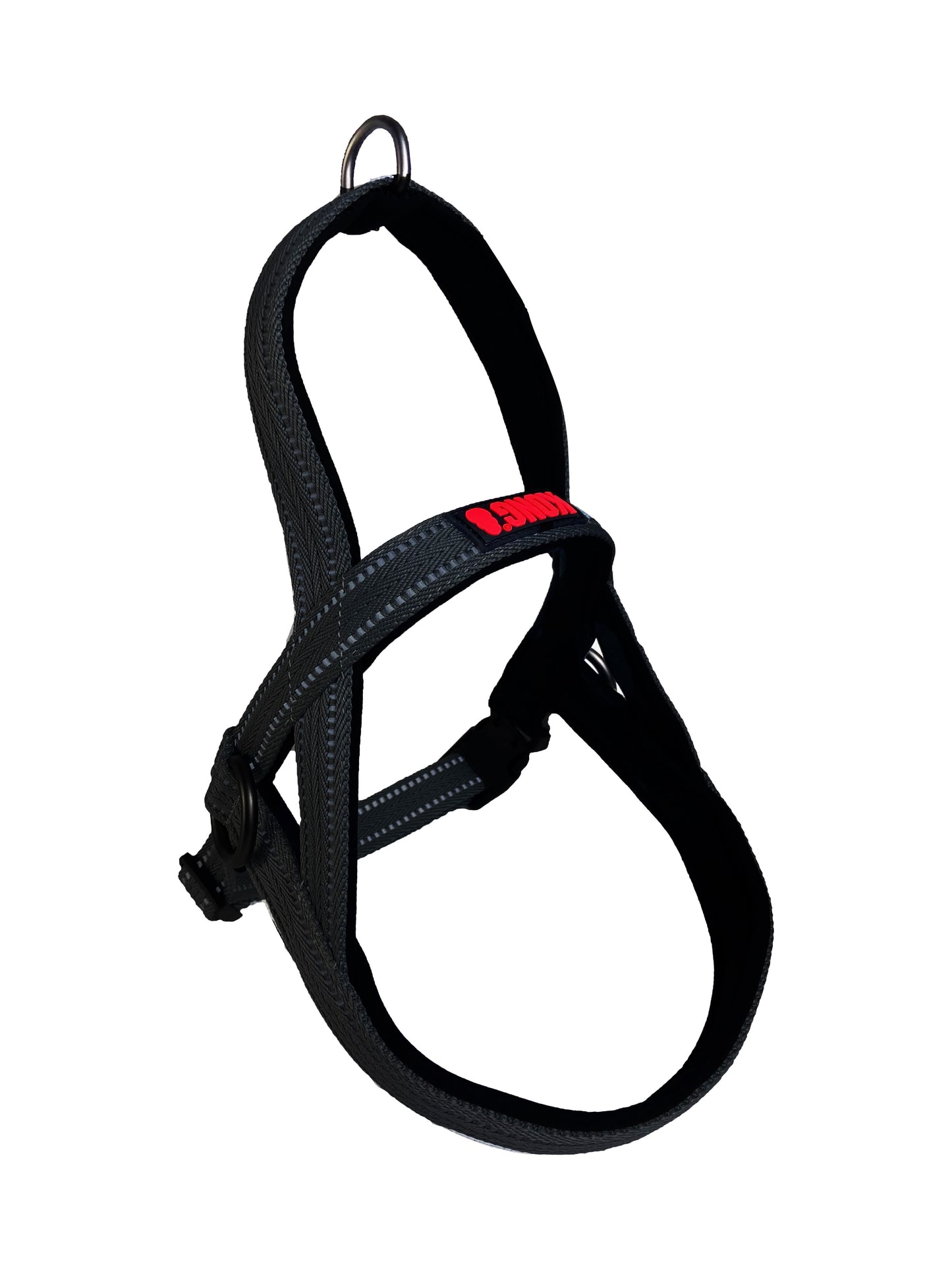 Front View of KONG Norwegian Black Dog Harness