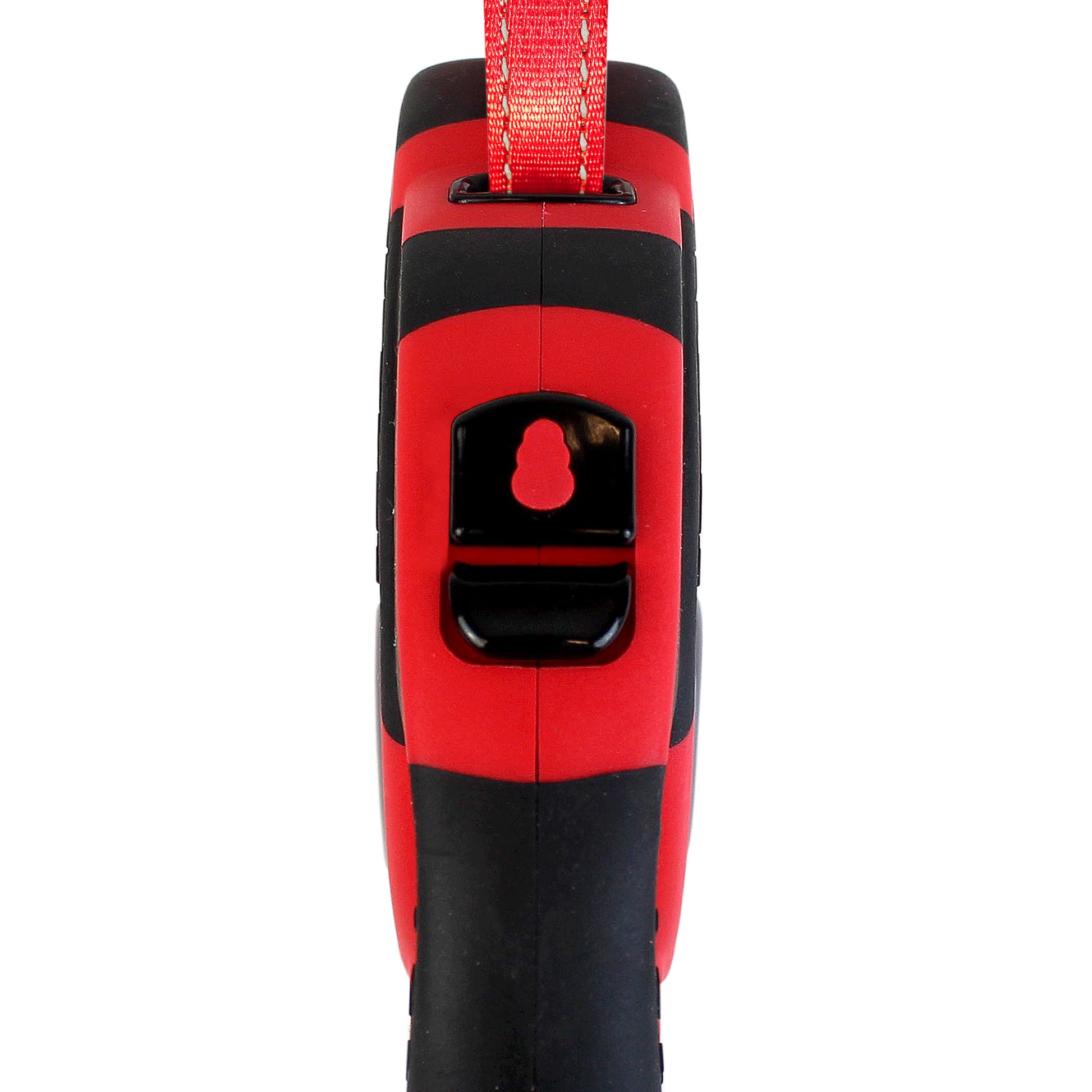 Front View of KONG Explore Retractable Red Dog Lead