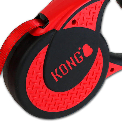 Front View of KONG Ultimate Retractable Red Dog Lead