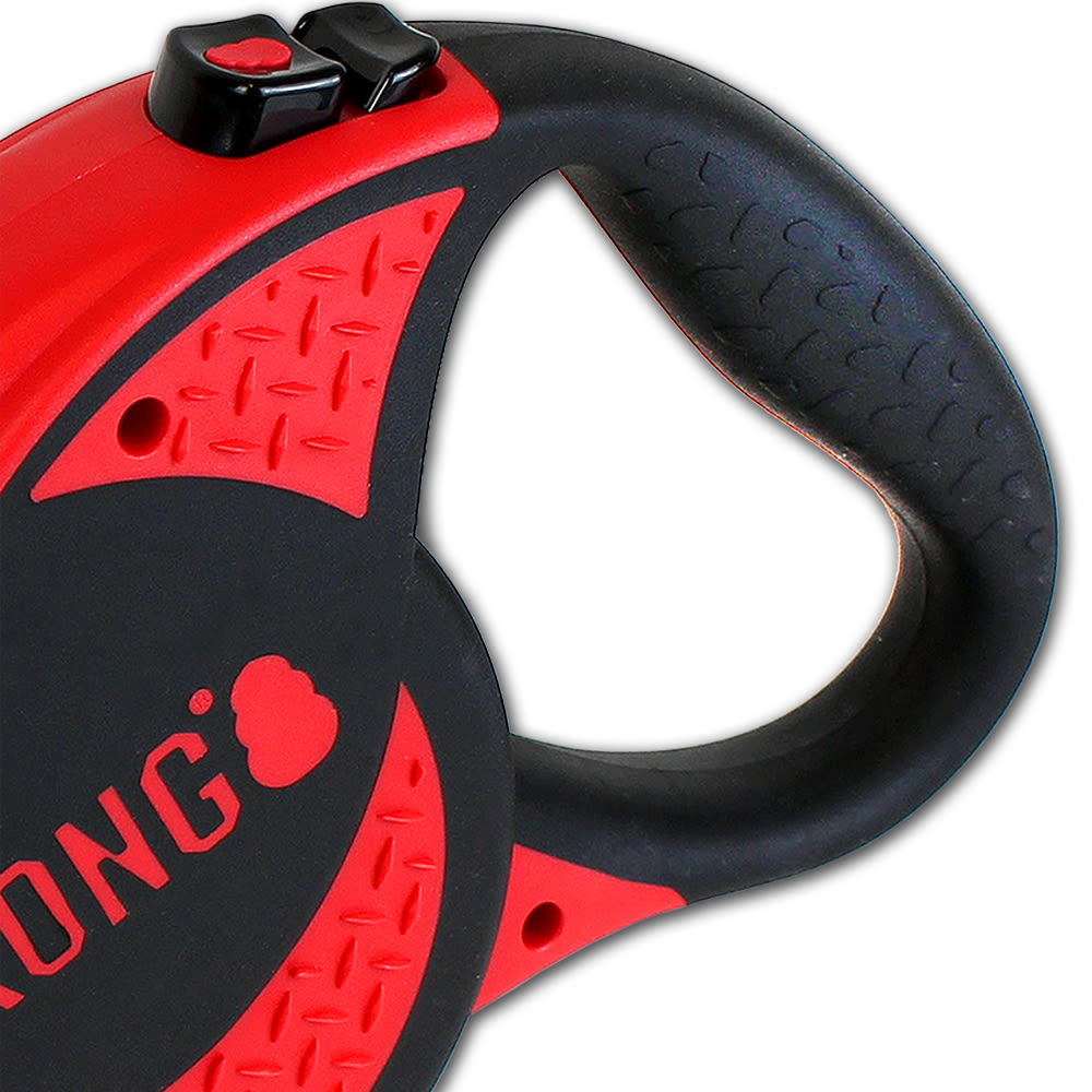 Front View of KONG Ultimate Retractable Red Dog Lead