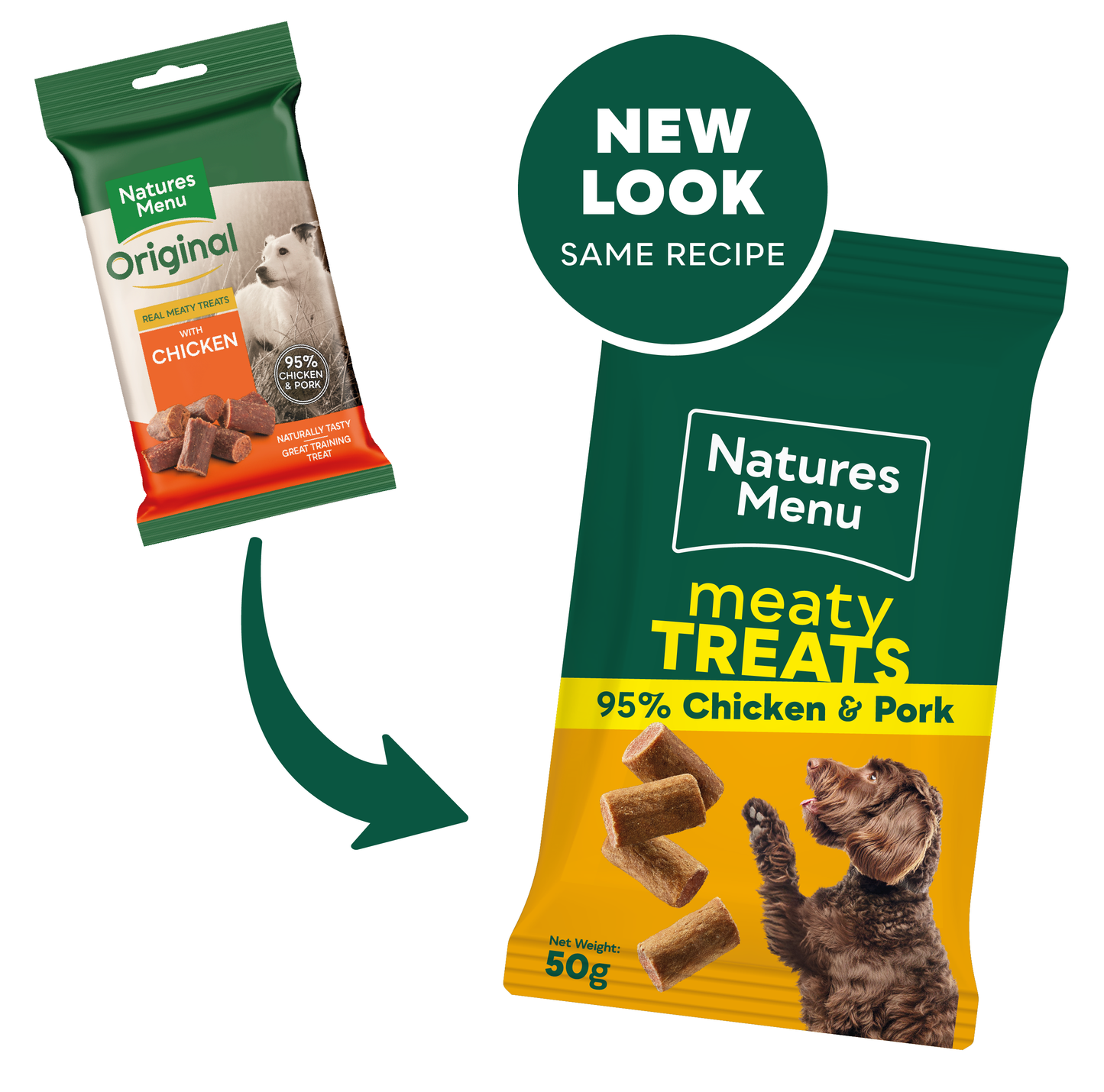 Natures Menu Meaty Treats with Chicken & Pork for Adult Dogs