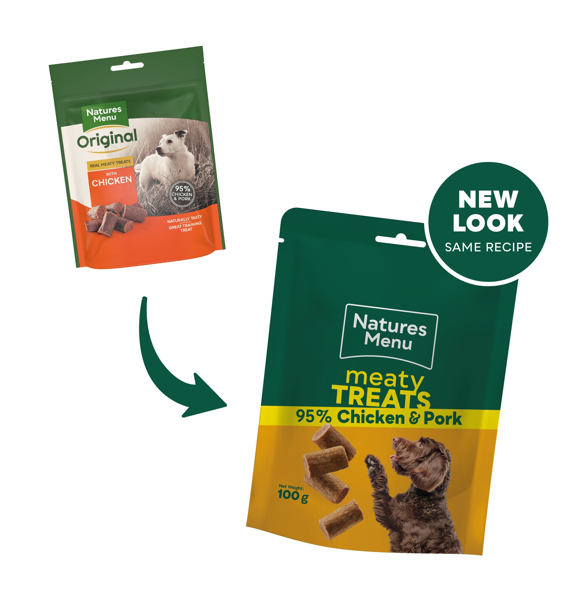 Natures Menu Meaty Treats with Chicken & Pork for Adult Dogs