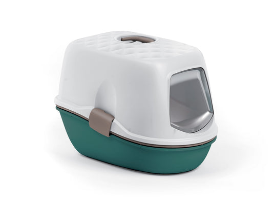 Front View of Stefanplast Furba Top Chic Hooded Litter Tray