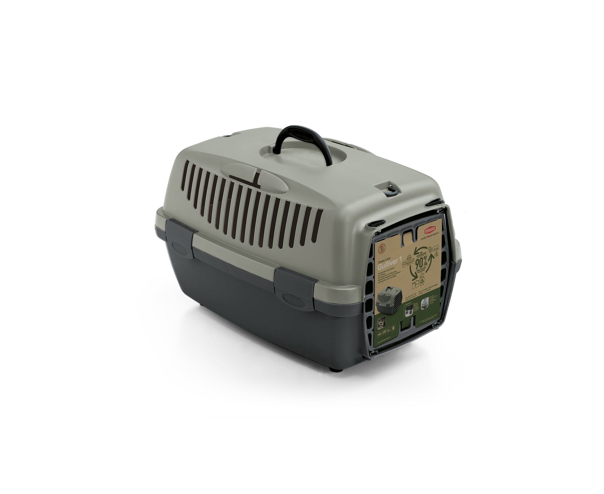 Front View of Stefanplast Gulliver 1 Pet Carrier with Metal Door