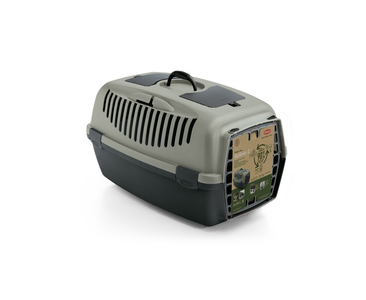 Front View of Stefanplast Gulliver 2 Pet Carrier with Metal Door