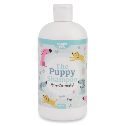 Front View of Nilaqua Pets The Puppy Towel Off Dog Shampoo