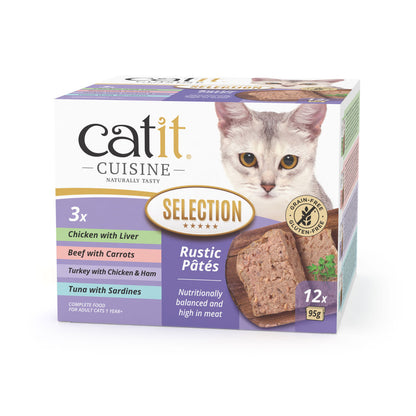 Front View of Catit Cuisine Pate Variety Wet Cat Food