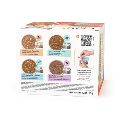 Back View of Catit Cuisine Stew Variety Wet Cat Food