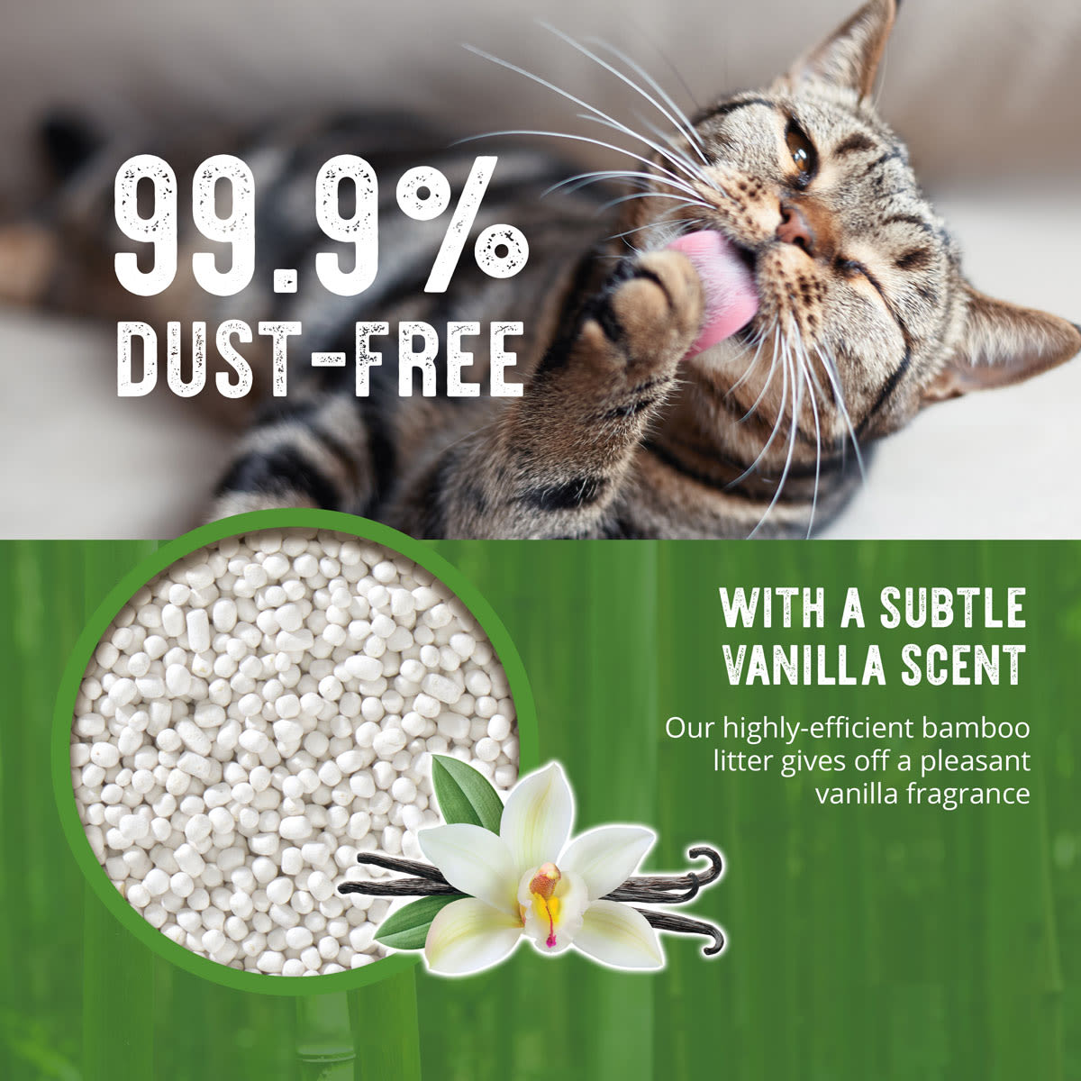Catit Go Natural Bamboo Cat Litter - Vanilla
