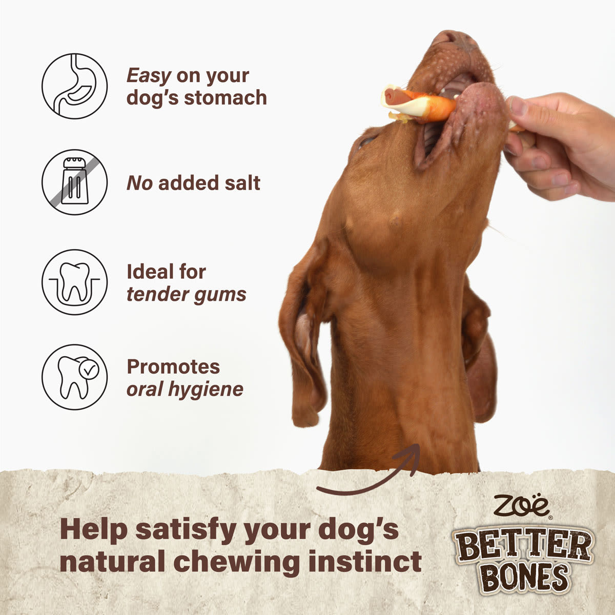 Zoe Better Bones Duck Wrap Large Rolls for Dogs