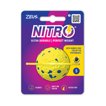 Front View of Zeus Nitro Weighted Ball Dog Toy