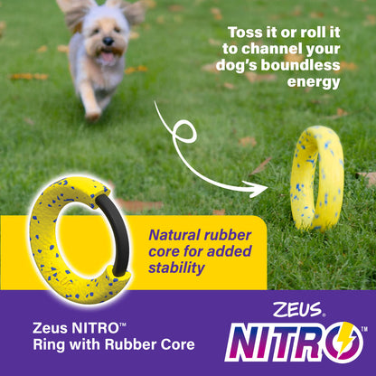 Zeus Nitro Weighted Ring Dog Toy