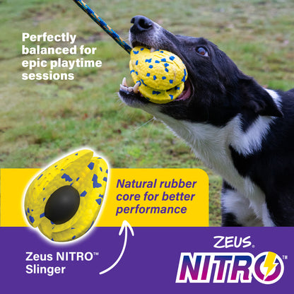 Zeus Nitro Weighted Slinger with Rope Dog Toy