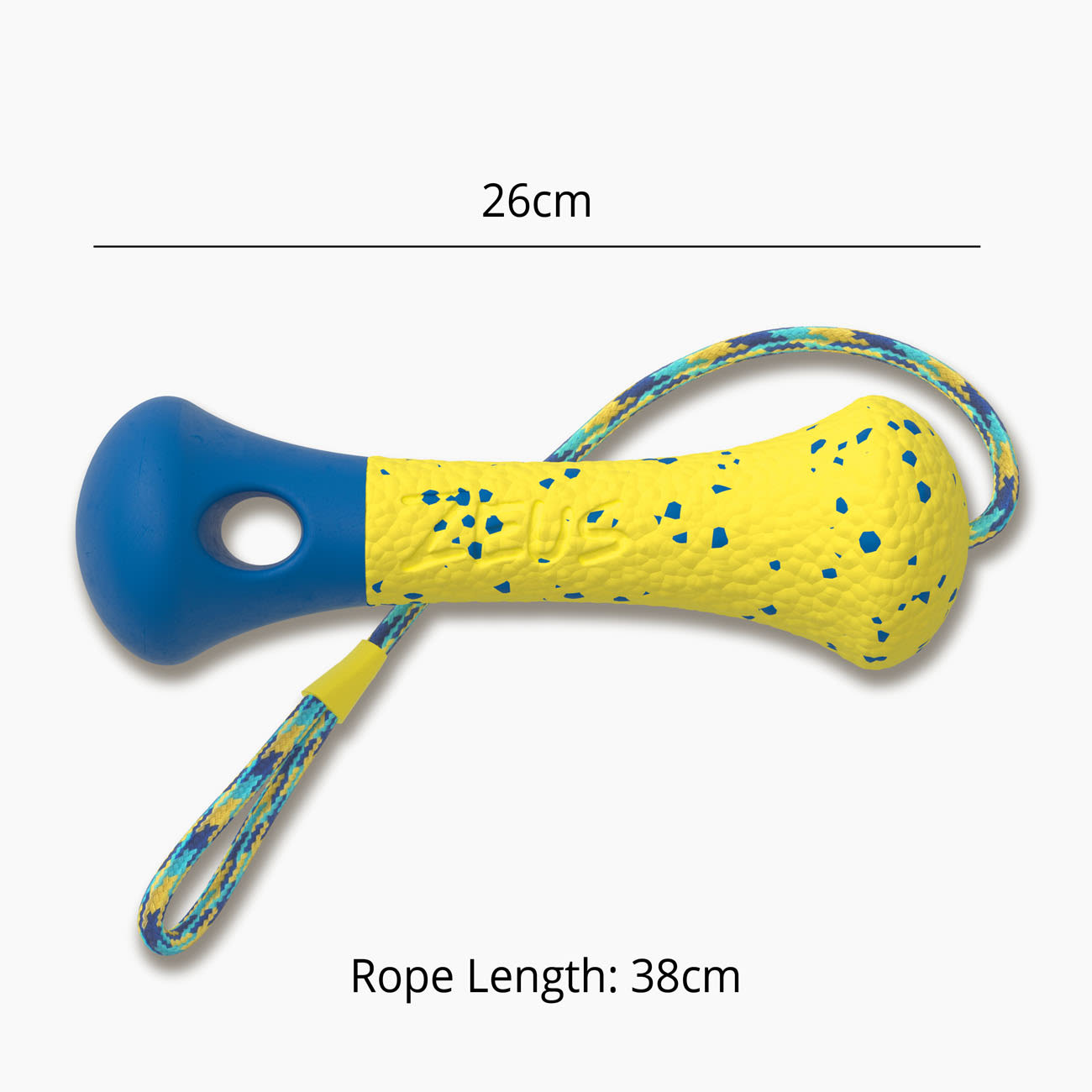 Zeus Nitro Weighted Buoy with Rope Dog Toy