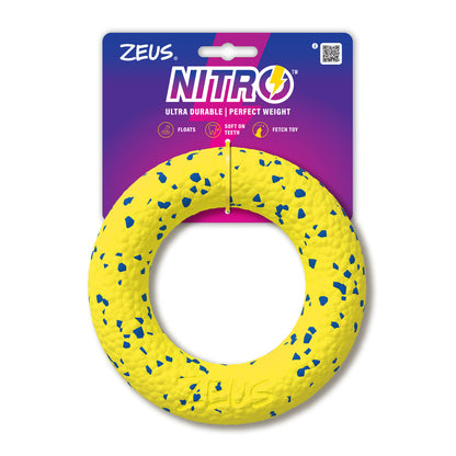 Front View of Zeus Nitro Ring Dog Toy