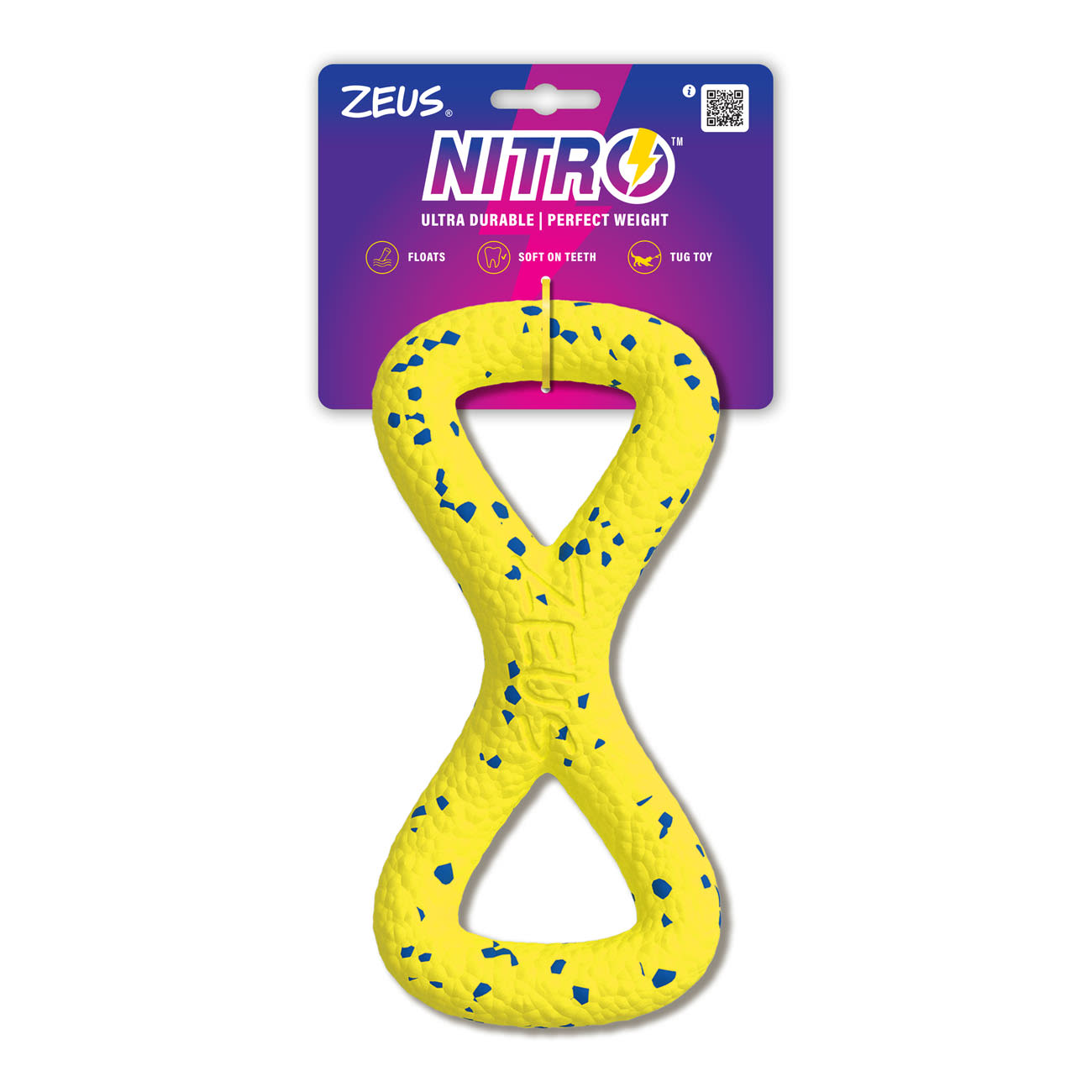 Front View of Zeus Nitro Tugger Dog Toy
