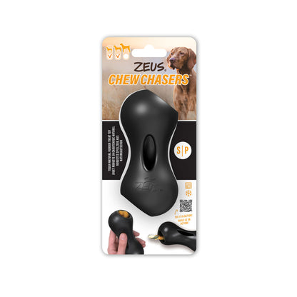 Front View of Zeus ChewChasers Treat Peanut Dog Toy