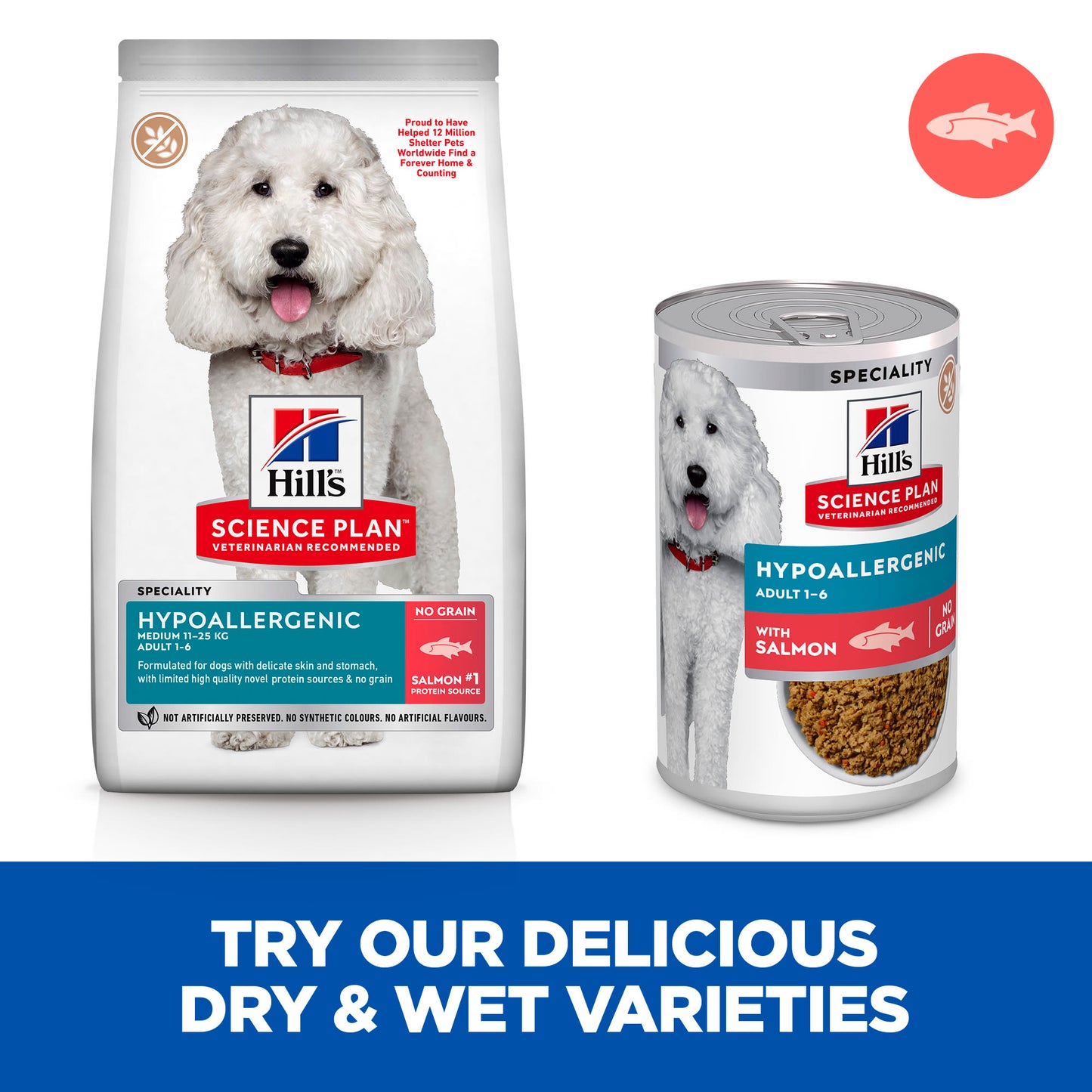 Hill's Science Plan Canine Adult Hypoallergenic with Salmon Wet Dog Food