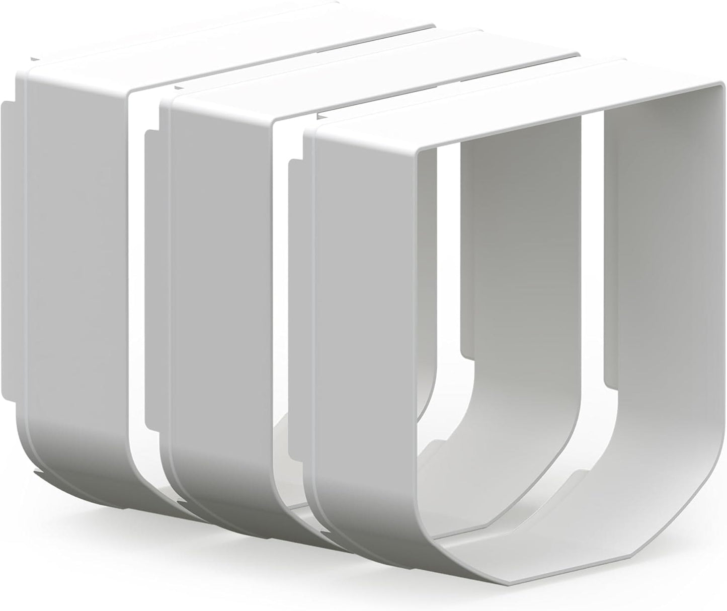Front View of SureFlap Cat Flap Tunnel Extender - White