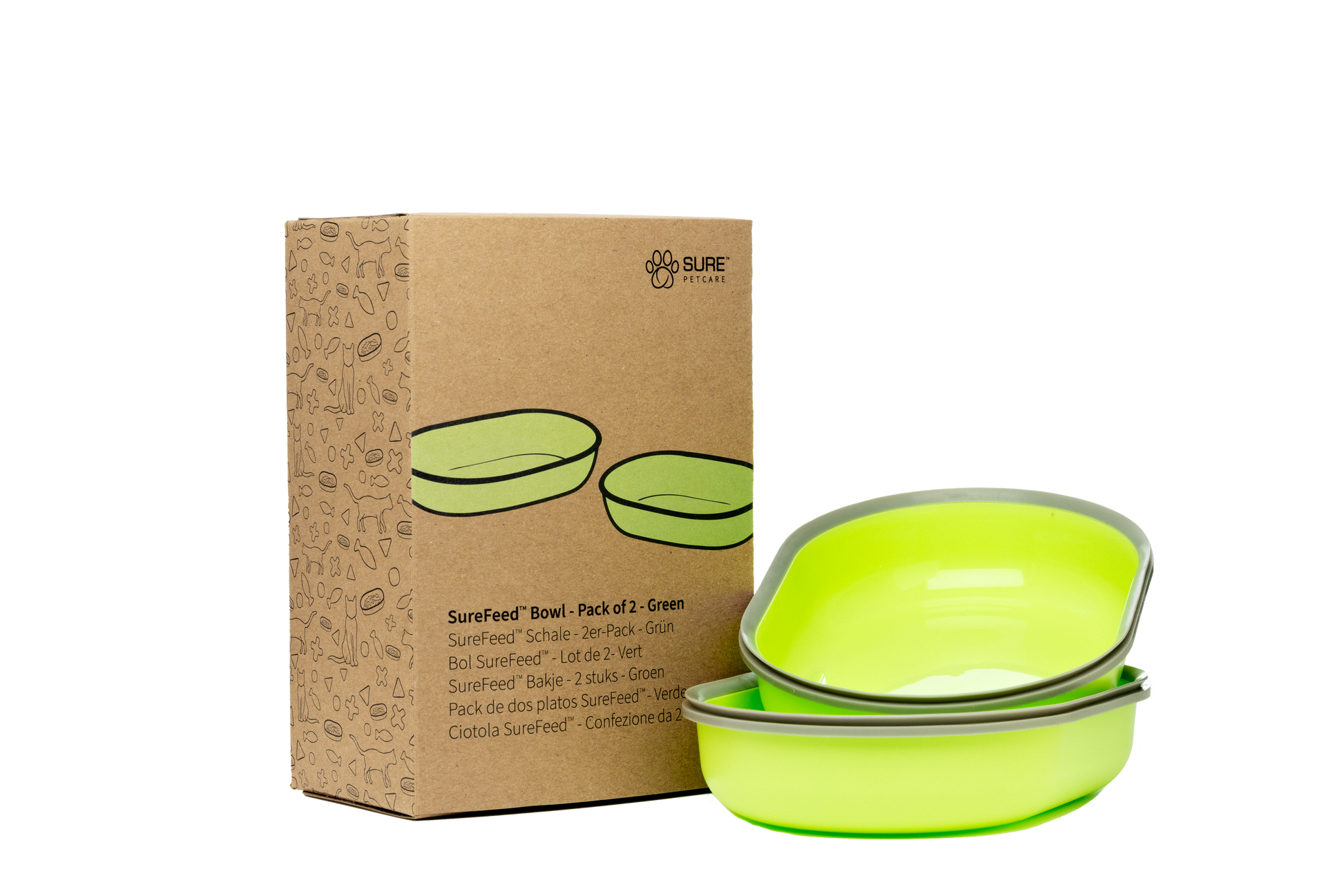 Surefeed Pet Feeder Bowl - Green