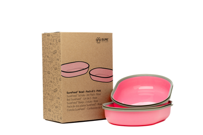 Surefeed Pet Feeder Bowl - Pink