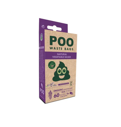 Front View of M-Pets Vegetable Based Lavander Scented Dog Poo Waste Bags