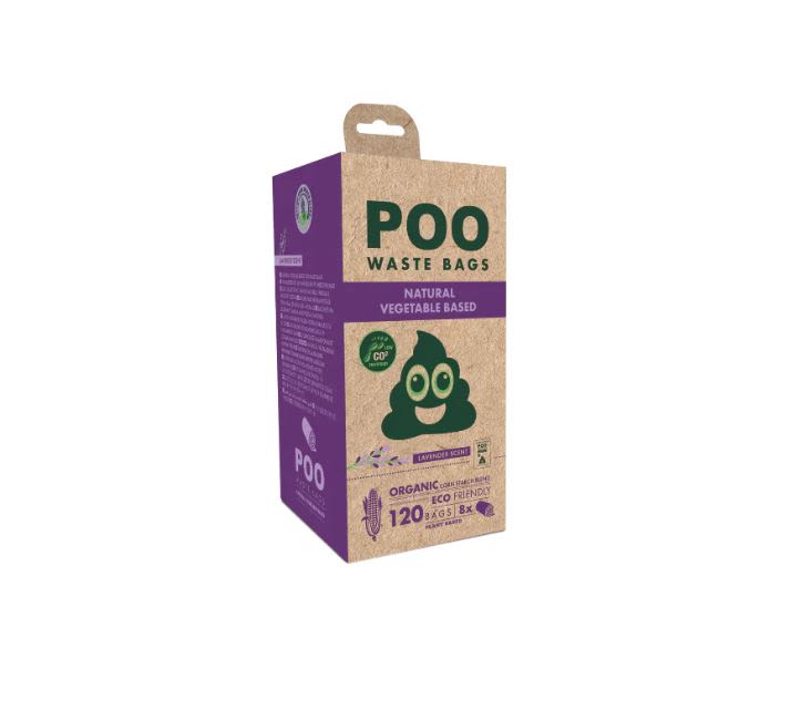 M-Pets Vegetable Based Lavander Scented Dog Poo Waste Bags