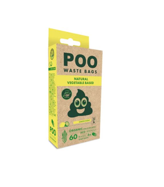 Front View of M-Pets Vegetable Based Lavander Scented Dog Poo Waste Bags