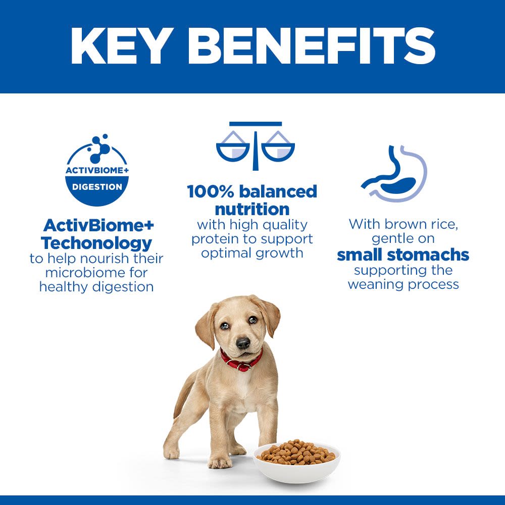 Hill's Science Plan Perfect Digestion Large Breed Puppy Dry Food with Chicken and Brown Rice - 12kg Bag