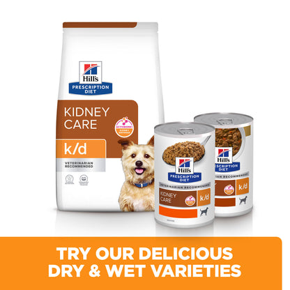 Hill's Prescription Diet k/d Kidney Care Wet Dog Food Original - 12 x 350g Can