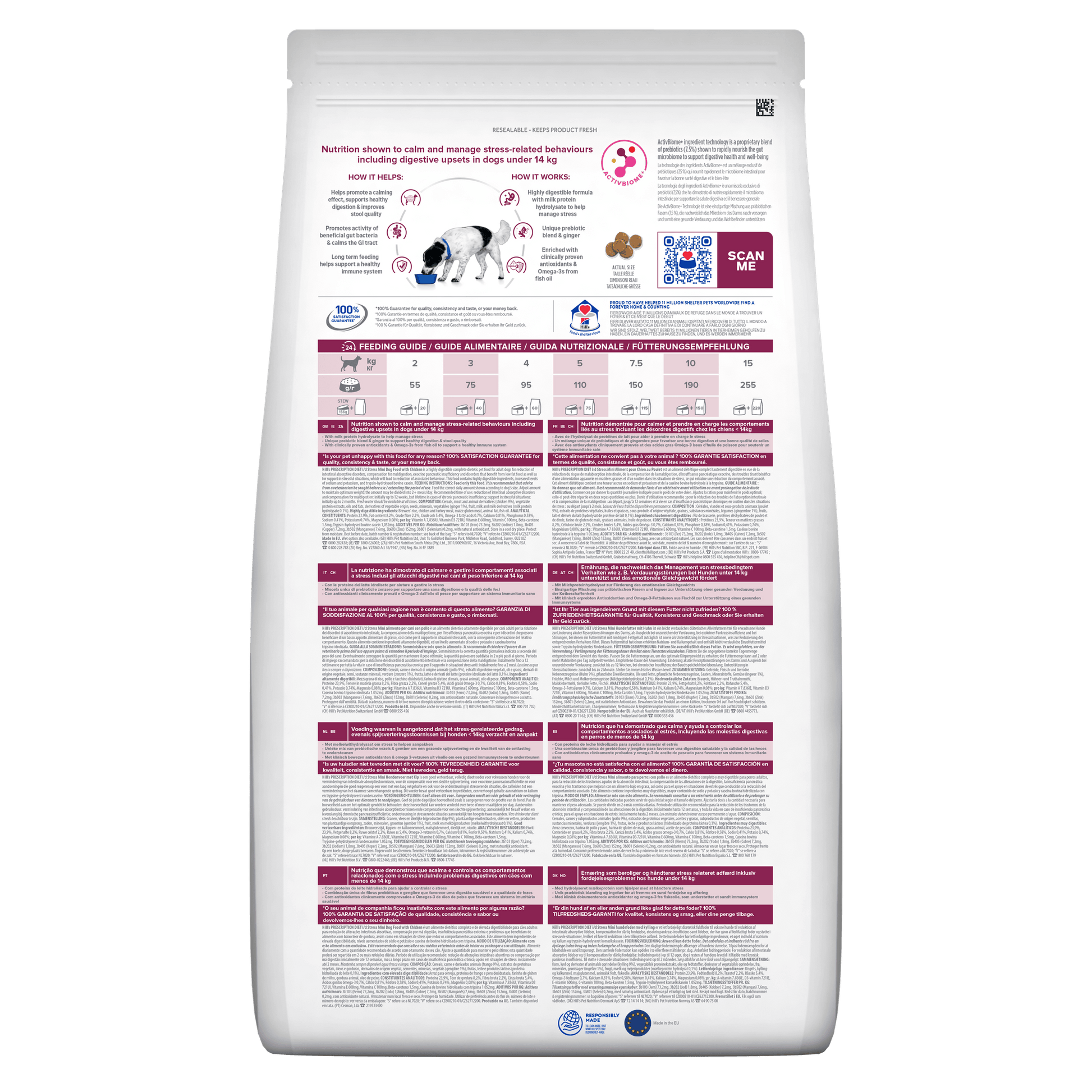 Hill's Prescription Diet i/d Stress Mini Digestive Care Dry Dog Food with Chicken - 6kg Bag