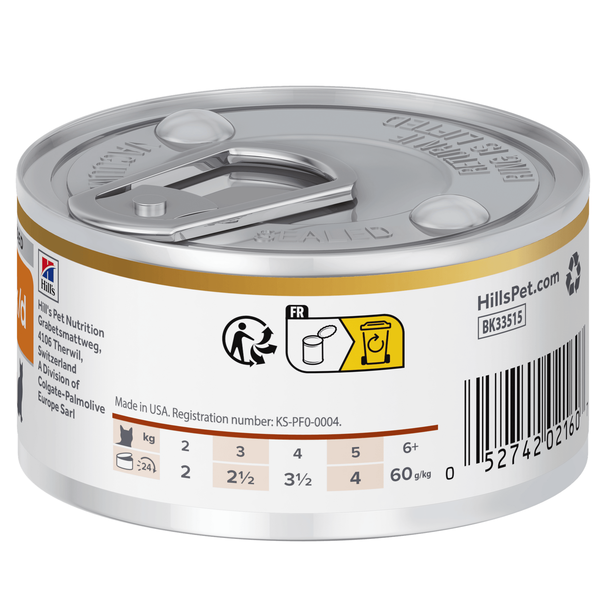 Hill's Prescription Diet k/d Kidney Care Stew Wet Cat Food with Chicken and added Vegetables - 24 x 82g Can