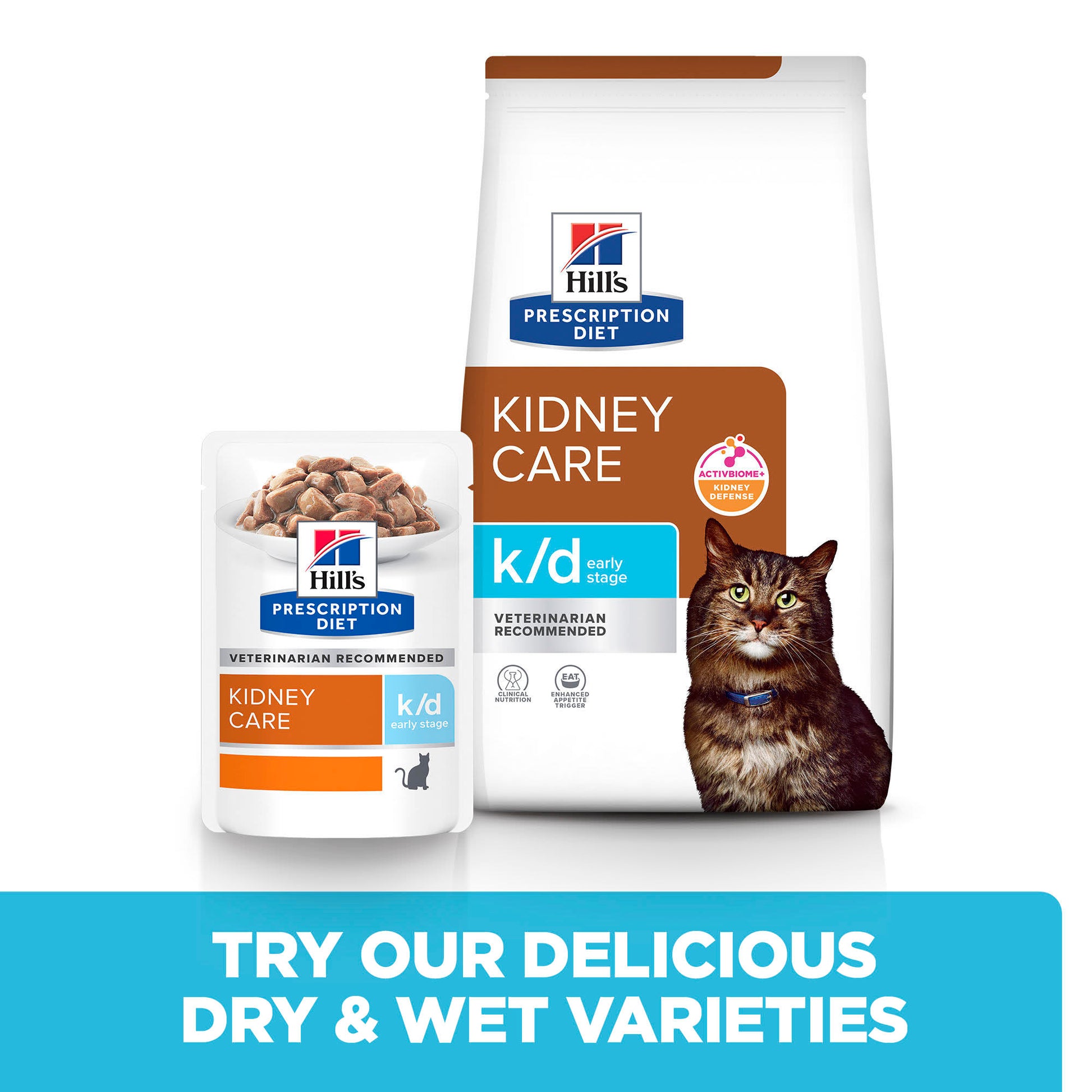 Hill's Prescription Diet k/d Early Stage Kidney Care Wet Cat Food - 12 x 85g Pouch
