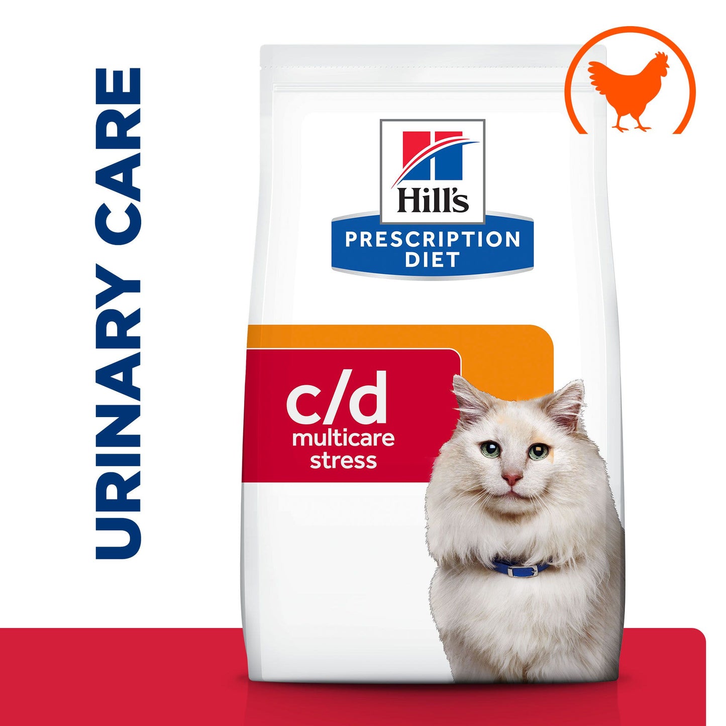 Hill's Prescription Diet c/d Multicare Stress Urinary Care Dry Cat Food with Chicken - 400g Bag
