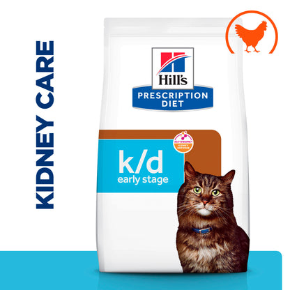 Hill's Prescription Diet k/d Early Stage Kidney Care Dry Cat Food - 3kg Bag