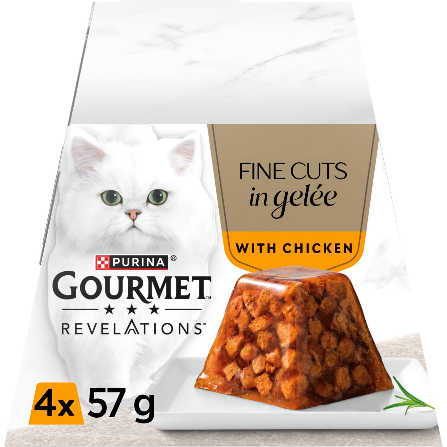 Gourmet Revelations Gelee Chicken in Jelly Wet Cat Food 4 x 57g - 24 tins