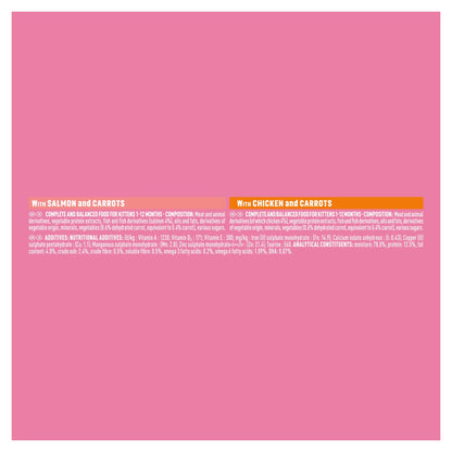 Purina One Kitten Mini Fillets Salmon and Chicken Wet Cat Food - 8 x 85g