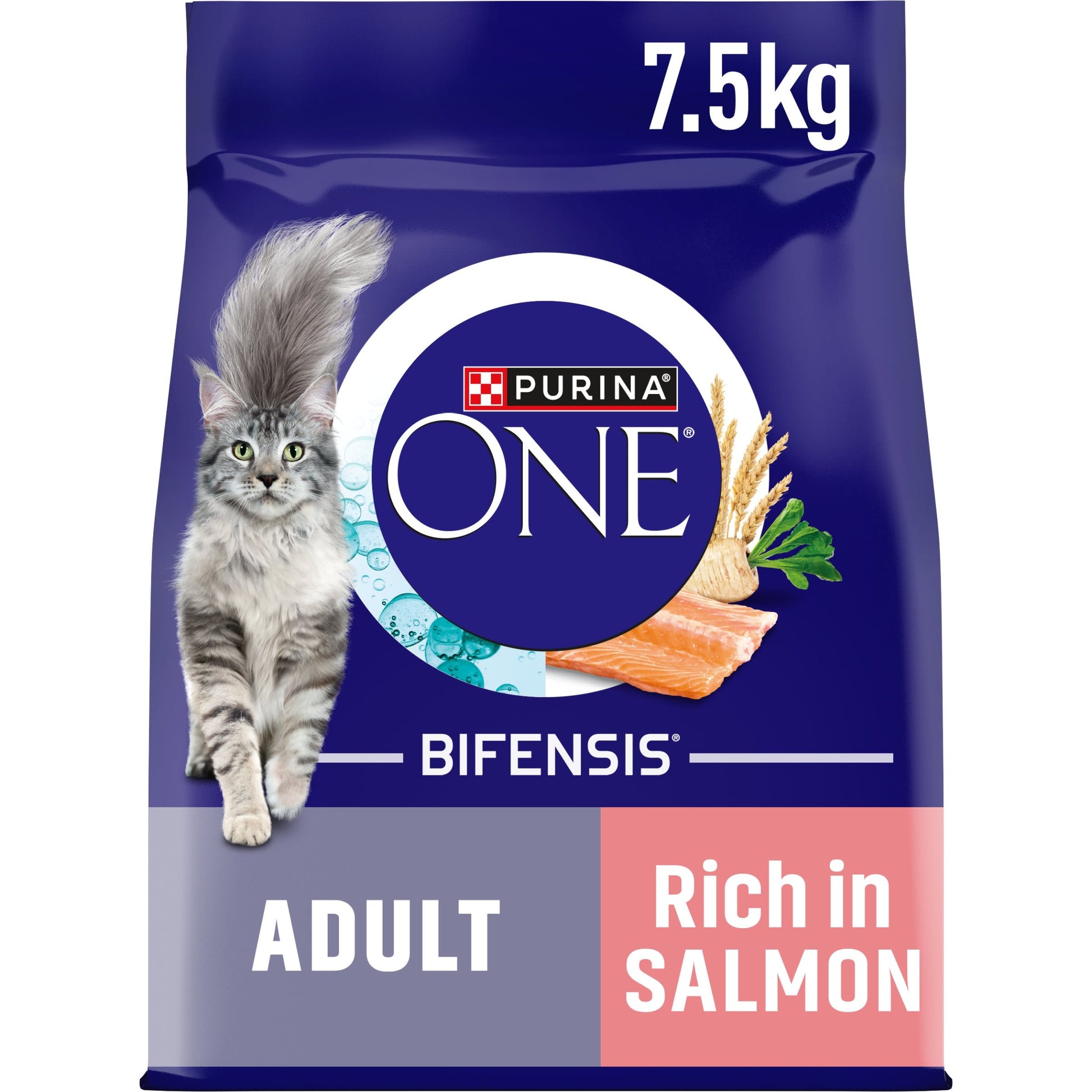 Purina One Bifensis Salmon Dry Cat Food - 7.5kg
