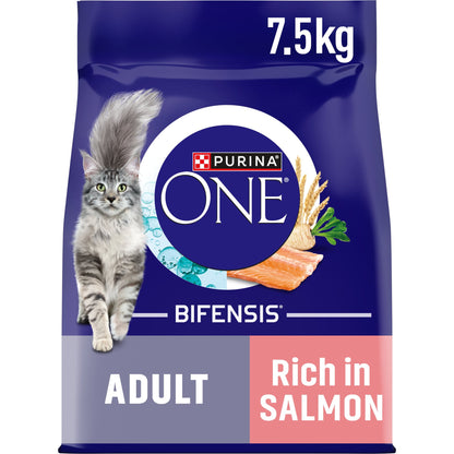 Purina One Bifensis Salmon Dry Cat Food - 7.5kg