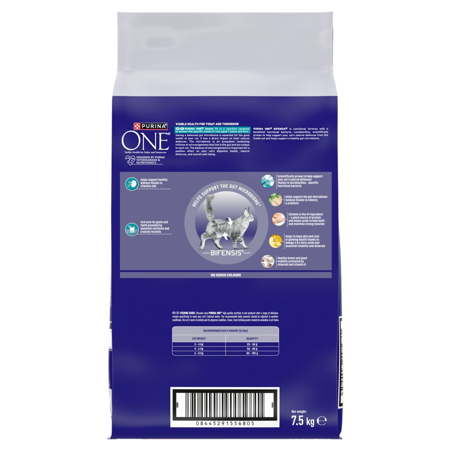 Purina One Senior 7+ Bifensis Chicken Dry Cat Food - 7.5kg