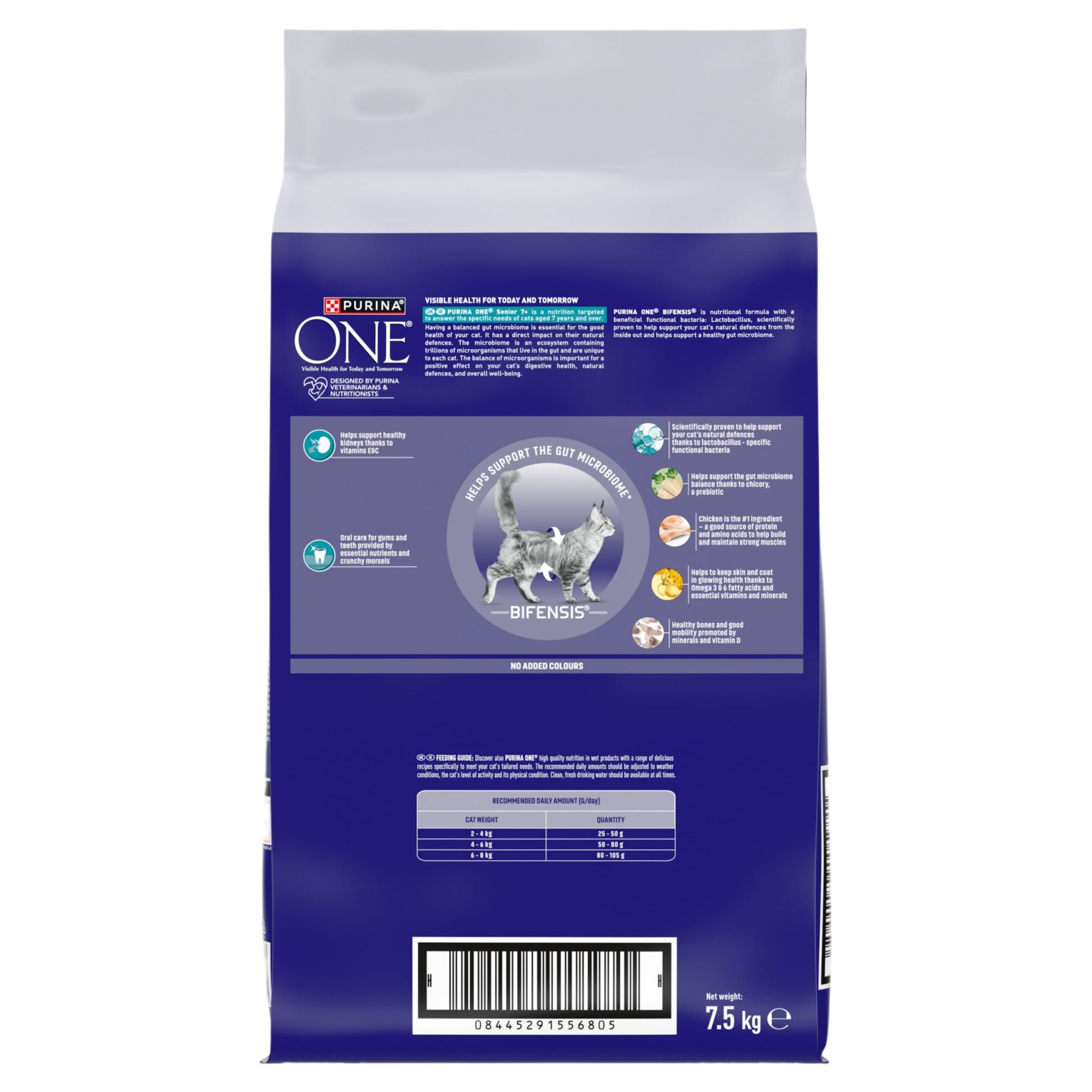 Purina One Senior 7+ Bifensis Chicken Dry Cat Food - 7.5kg