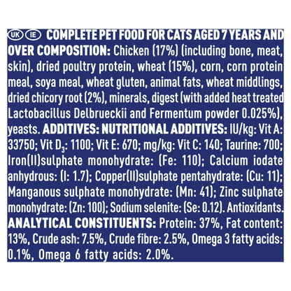 Purina One Senior 7+ Bifensis Chicken Dry Cat Food - 7.5kg