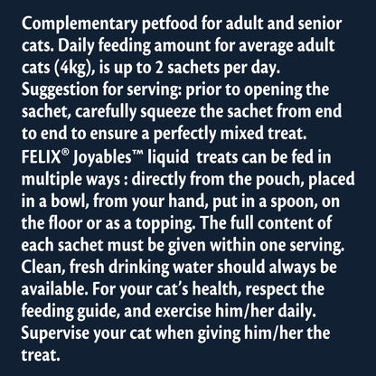 Felix Joyables Liquid with Salmon Cat Treat - 4 x 10g