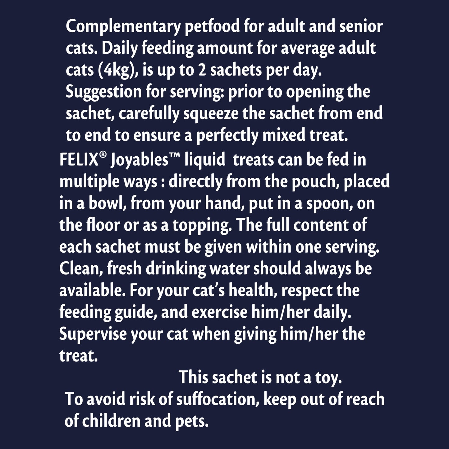 Felix Joyables Liquid with Duck Cat Treat - 4 x 10g