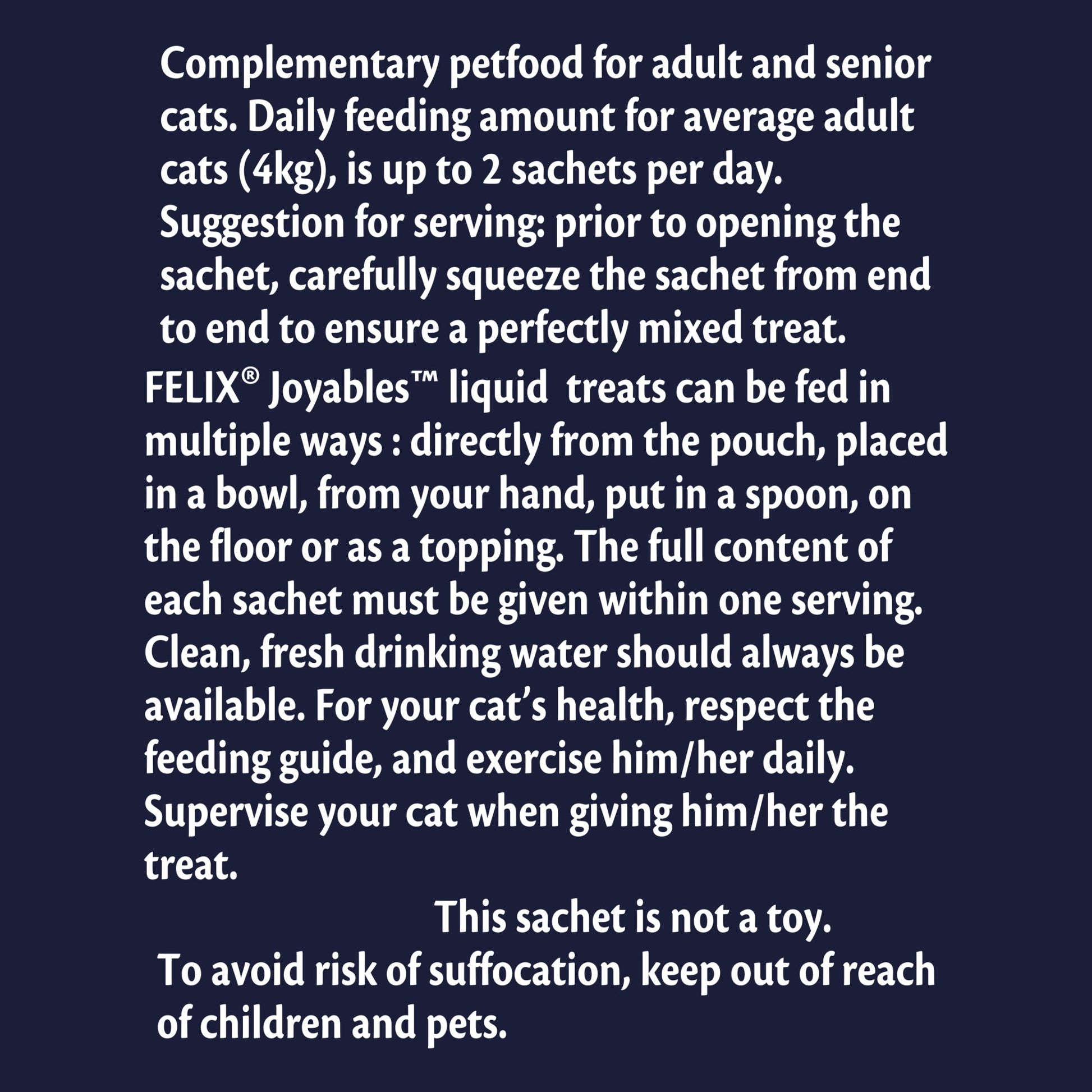 Felix Joyables Liquid with Duck Cat Treat - 4 x 10g