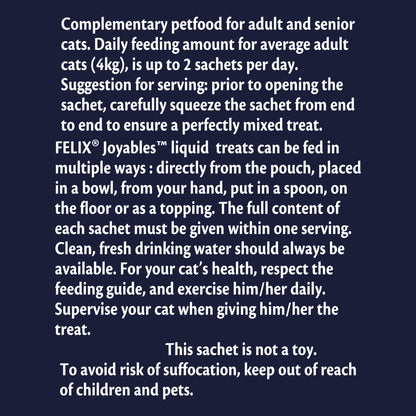 Felix Joyables Liquid with Duck Cat Treat - 4 x 10g