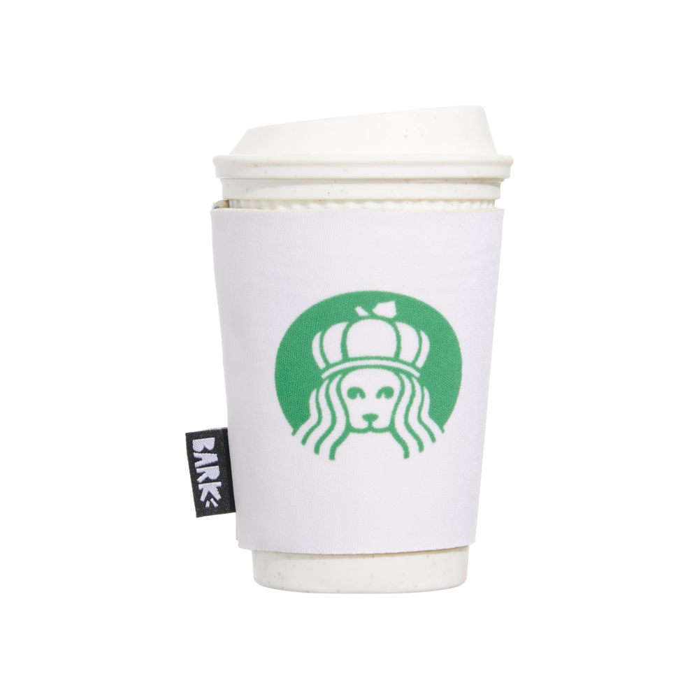 Front View of BARK Pupkin Spice Yappucino Dog Toy