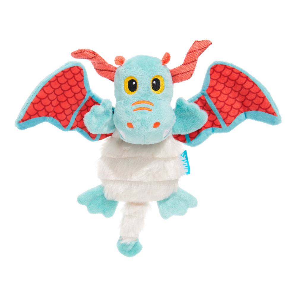 Front View of BARK Grimbold The Dragon Dog Toy