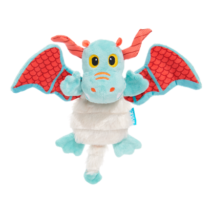 Front View of BARK Grimbold The Dragon Dog Toy