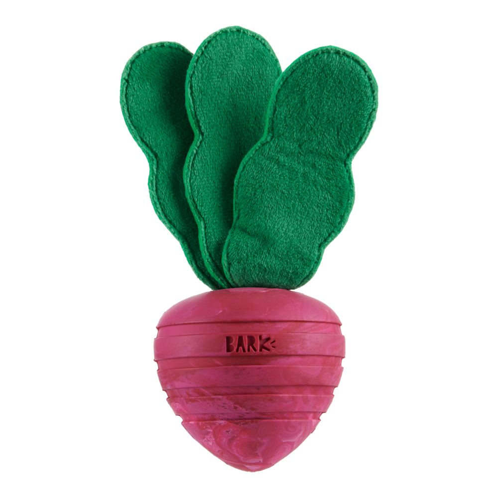 Front View of BARK Turnt Up Turnip Dog Toy